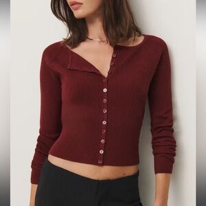 Reformation Meadow Wool Crop Cardigan